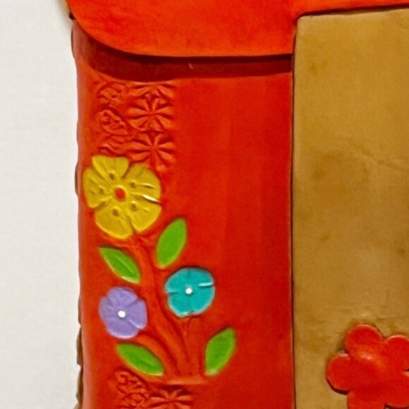 Vintage Mexican Hand Tooled Leather Floral Crossbody Shoulder Bag Purse. - Picture 5 of 10